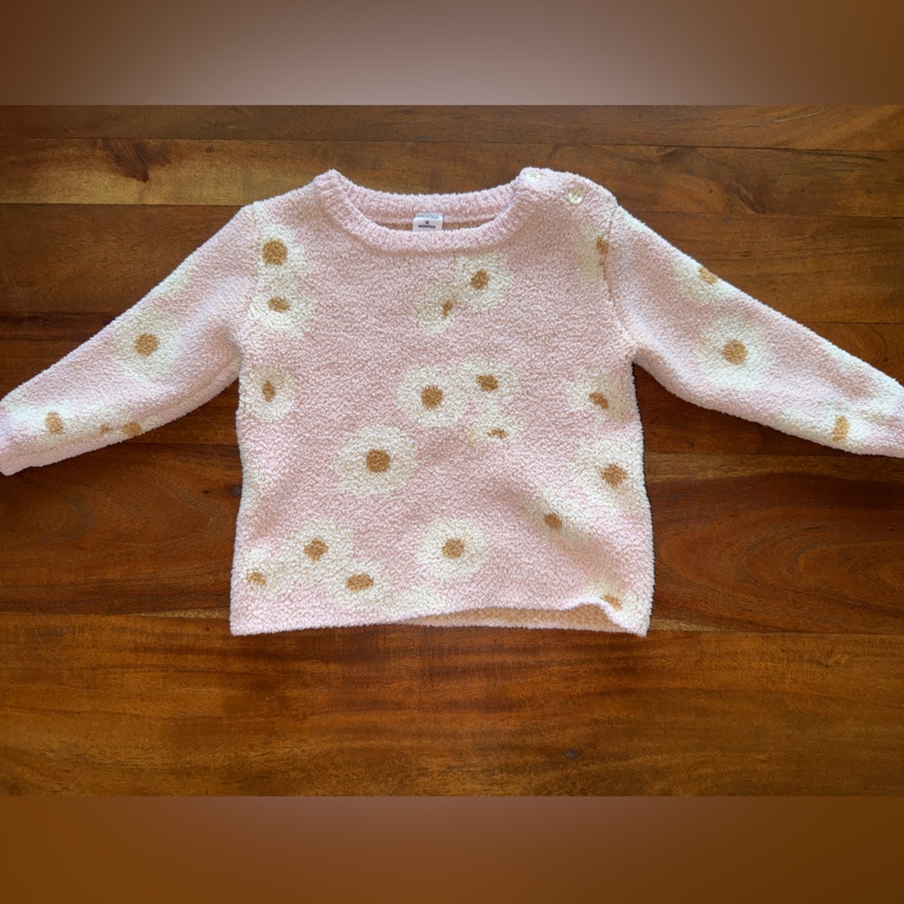 Nordstrom Fleece Floral sweater
